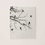 Birds in Black and White Jigsaw Puzzle