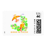 Birds In Color Stamp