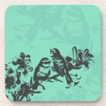 Birds in Double Silhouette Beverage Coasters