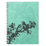 Birds in Double Silhouette Spiral Notebooks