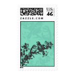Birds in Double Silhouette Postage Stamp