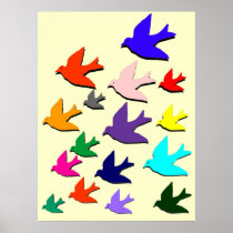 Birds in Flight Print