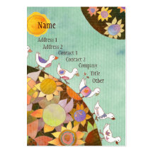 Birds in Flower Land Business Cards