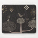 Birds In Love Design3 Black Mousepad