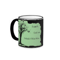 Birds in Tree - Mint Green - Cup Coffee Mug