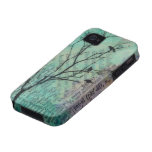 Birds in Tree Silhouette 'The Wedding Guest' iPhone 4 Case