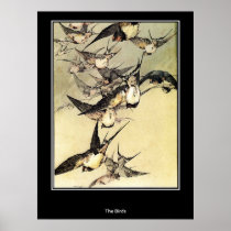 Birds Japanese Vintage Poster posters