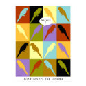 Birds love Obama poster posters by eyecontact Birds love Obama poster posters