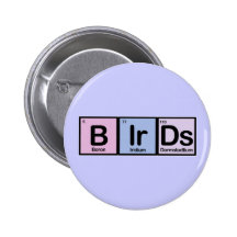 Birds made of Elements Pin