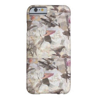 Birds & Music Paper Collage phone case
