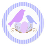 Birds Nest Baby Shower Envelope Seals Stickers