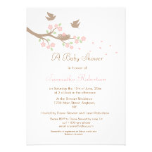 Birds Nest Baby Shower Invitation
