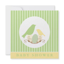 Birds Nest Baby Shower Invitiations Invitations