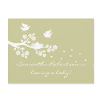 Birds Nest Baby Shower postcard