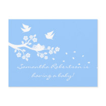Birds Nest Baby Shower postcard
