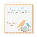 Birds Nest Baby Shower Save the Date magnets