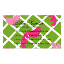 Birds Night Out in Appletini-Color business cards