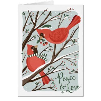 Birds of a Feather Holiday Greeting Card