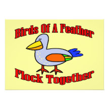 Birds of a Feather Personalized Invites