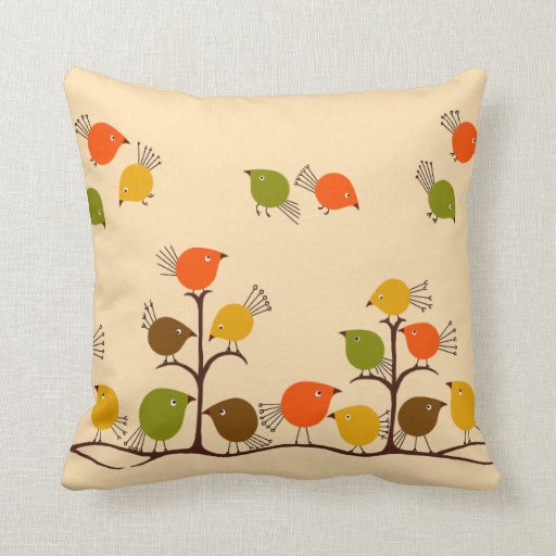 Birds of a Feather Pillow Zazzle