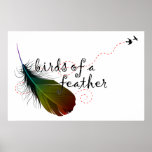 birds of a feather. print