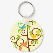 Birds of a Tree keychains by trennea Birds of a Tree keychains