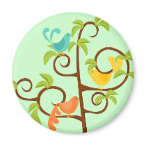 Birds of a Tree Fridge Magnet