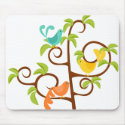 Birds of a Tree mousepads by trennea Birds of a Tree mousepads