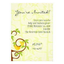 Birds of a Tree Personalized Invites