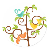 Birds of a Tree stickers by trennea Birds of a Tree stickers