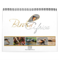 Birds of Africa calendar gifts - Standard