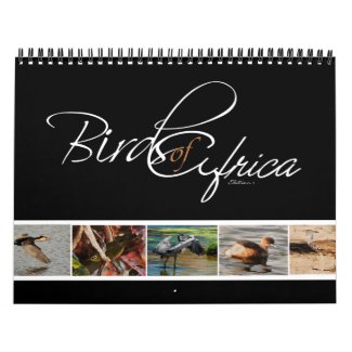 Birds of Africa gifts - Standard calendar