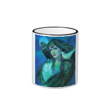 "Birds of Duality- Peacock Lady" Coffee Mug