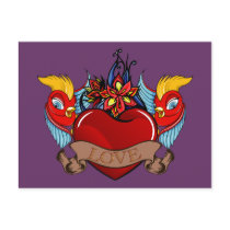 Birds of Love Postcard