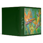 Birds Of Paradise / Lotus Flowers Painting Binder