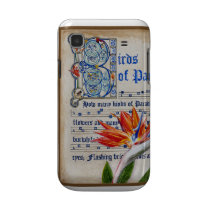 Birds of Paradise Manuscript Samsung Galaxy Cases