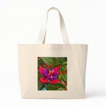 Birds Of Paradise Paint Pink Canvas Bags