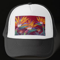Birds Of Paradise Tropical Flower - Multi hats