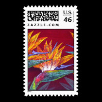 Birds Of Paradise Tropical Flower - Multi stamps