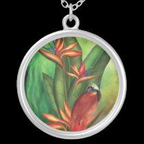 Birds Of Paradise Wearable Art Necklace necklaces