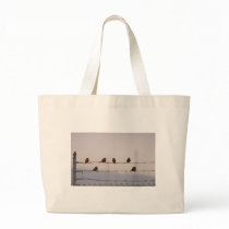 Birds on a Fence Bag