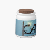 Birds on a Fence Candy Jar candy jars