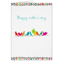 birds on a line greeting cards