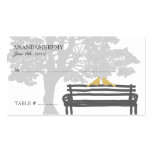 Birds on a Park Bench Wedding Seating Cards Business Card
