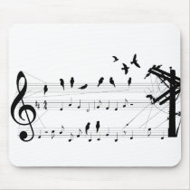 Birds on a Score mousepad