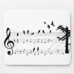 Birds on a Score mousepad