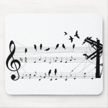 Birds on a Score mousepad