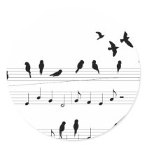 Birds on a Score sticker
