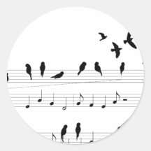 Birds on a Score sticker