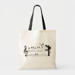 Birds on a Score tote bag